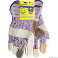 10.5" Rigger Gloves - Leather / Cotton (M)