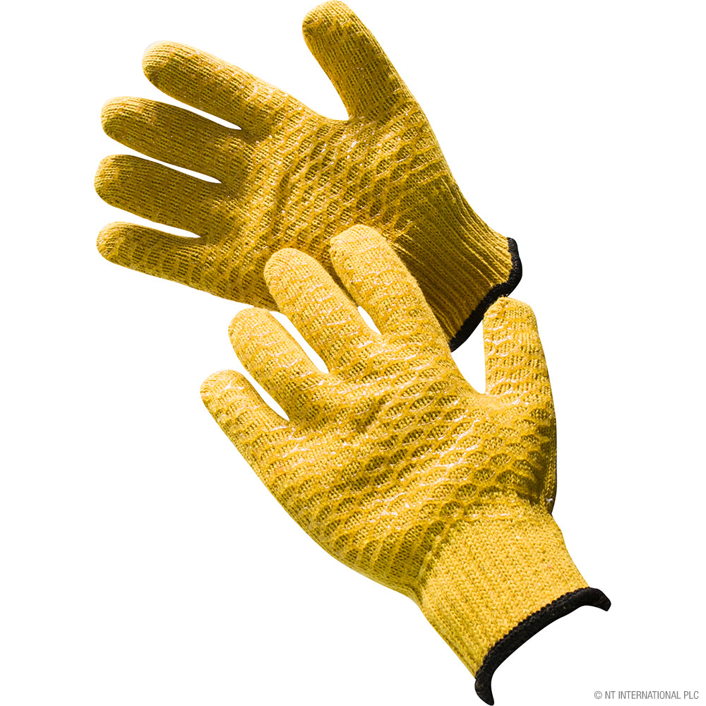 10" Orange Criss Cross Gripper Gloves
