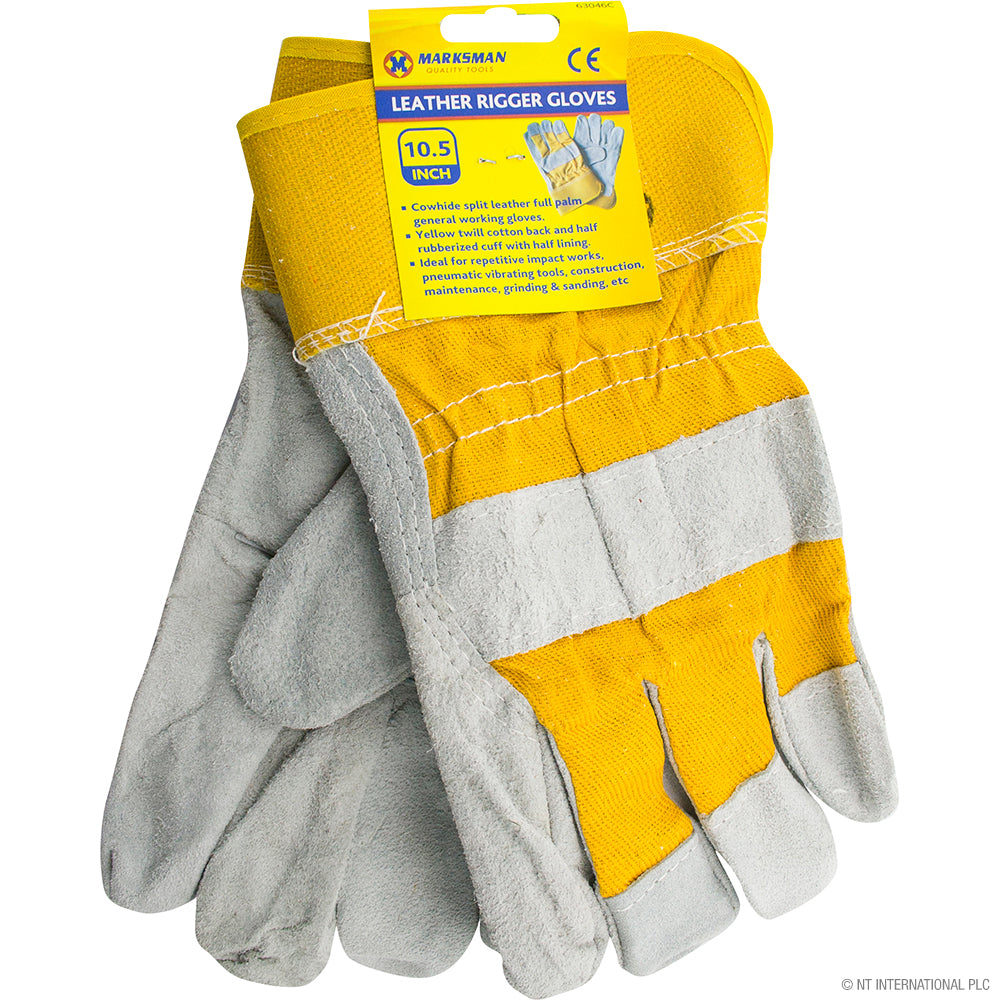 10.5" Leather Rigger Gloves - 26cm