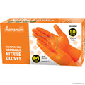 Orange Nitrile Gloves Powder Free - Large
