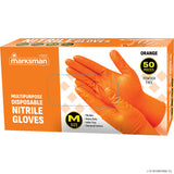 Peak Kit Orange Nitrile Gloves Powder Free - Medium - Peak Kit
