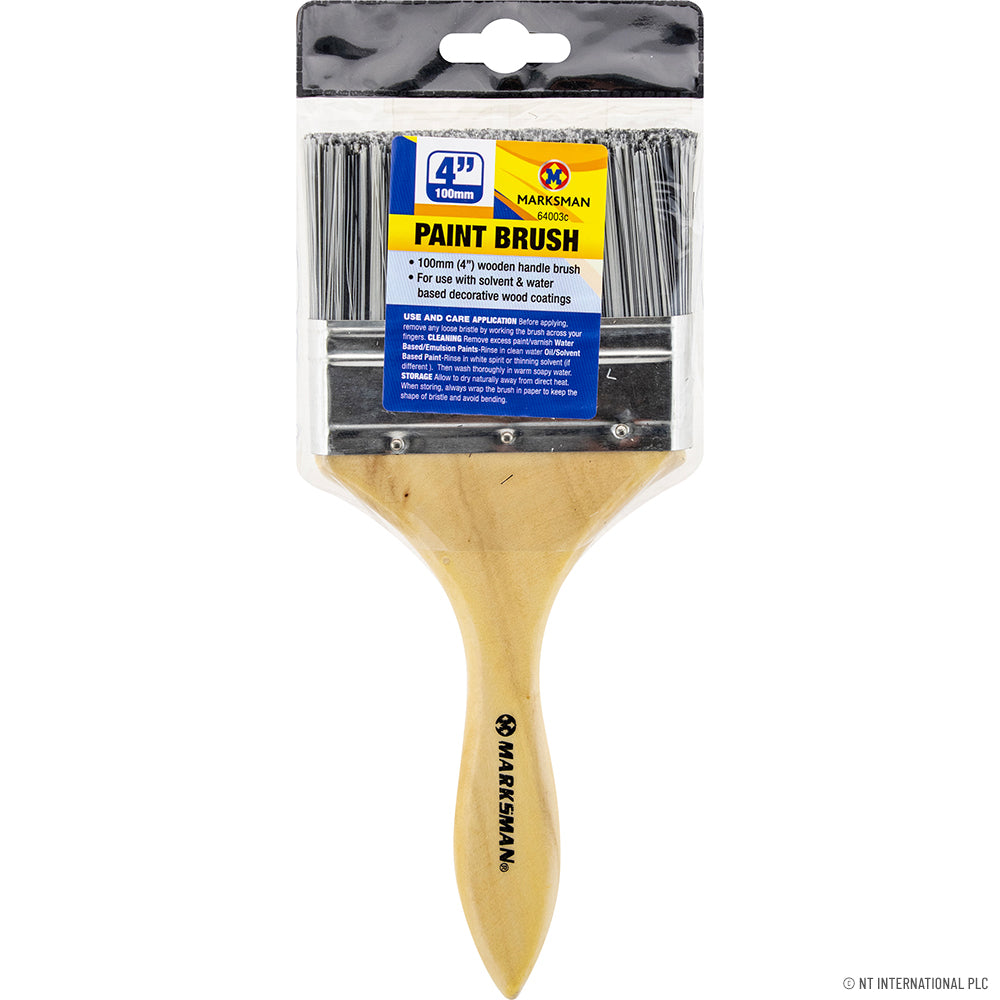 4"/10cm Paint Brush - wood handle