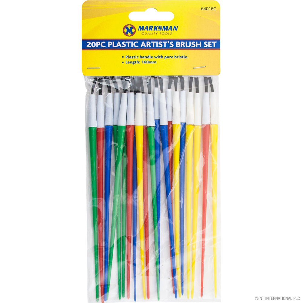 Peak Kit 20pc Artist's Brush Set - Asst Colours - Peak Kit