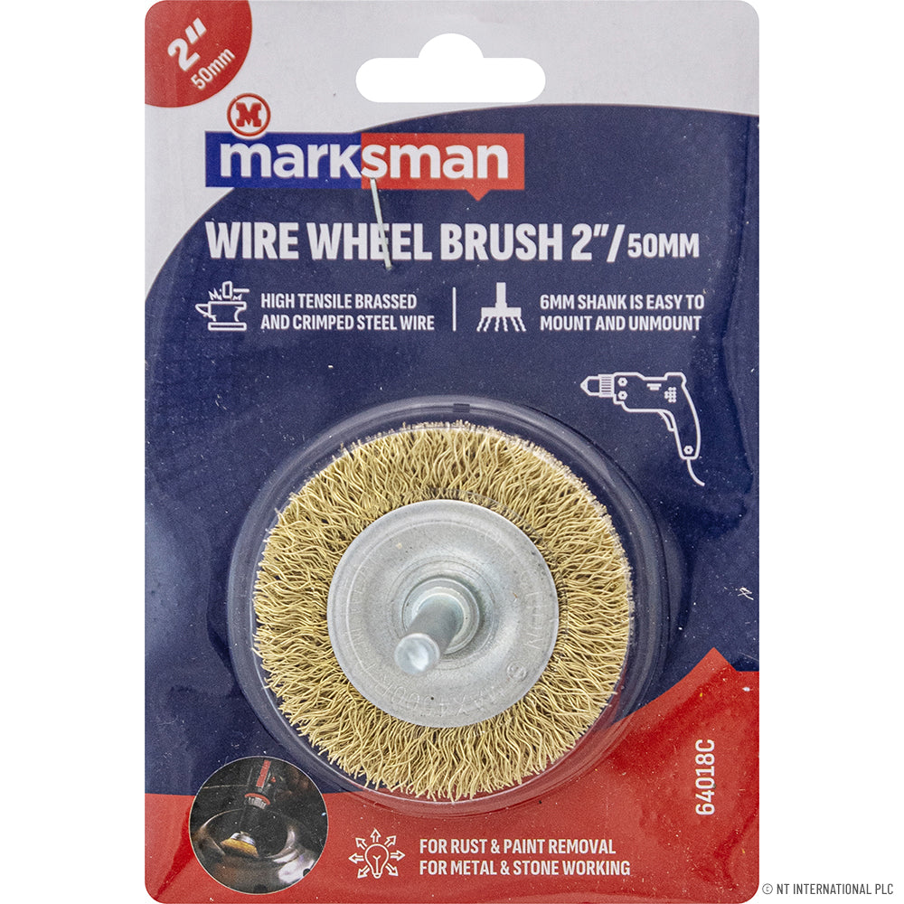 2" Wire Wheel Brush - On Card