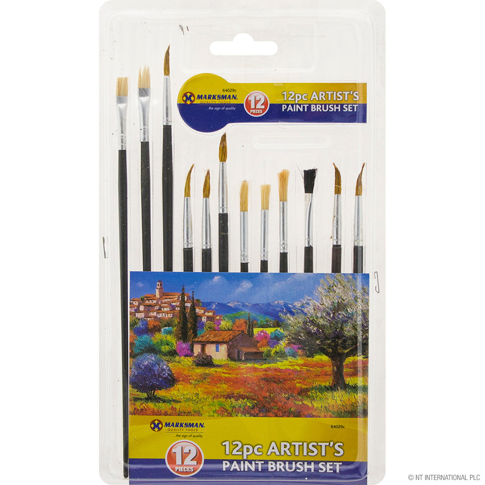 12pc Artist Paint Brush Set