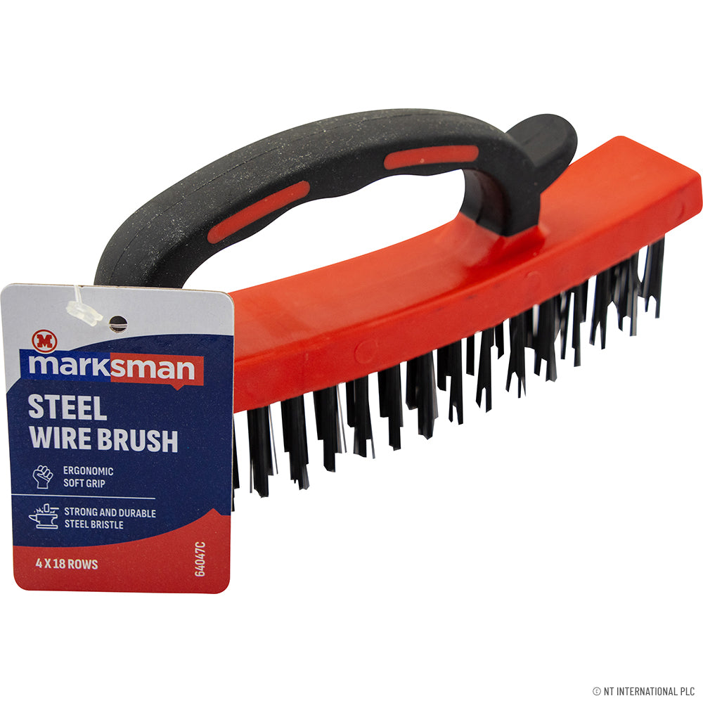 4 x 18 Rows - Steel Wire Grip Brush