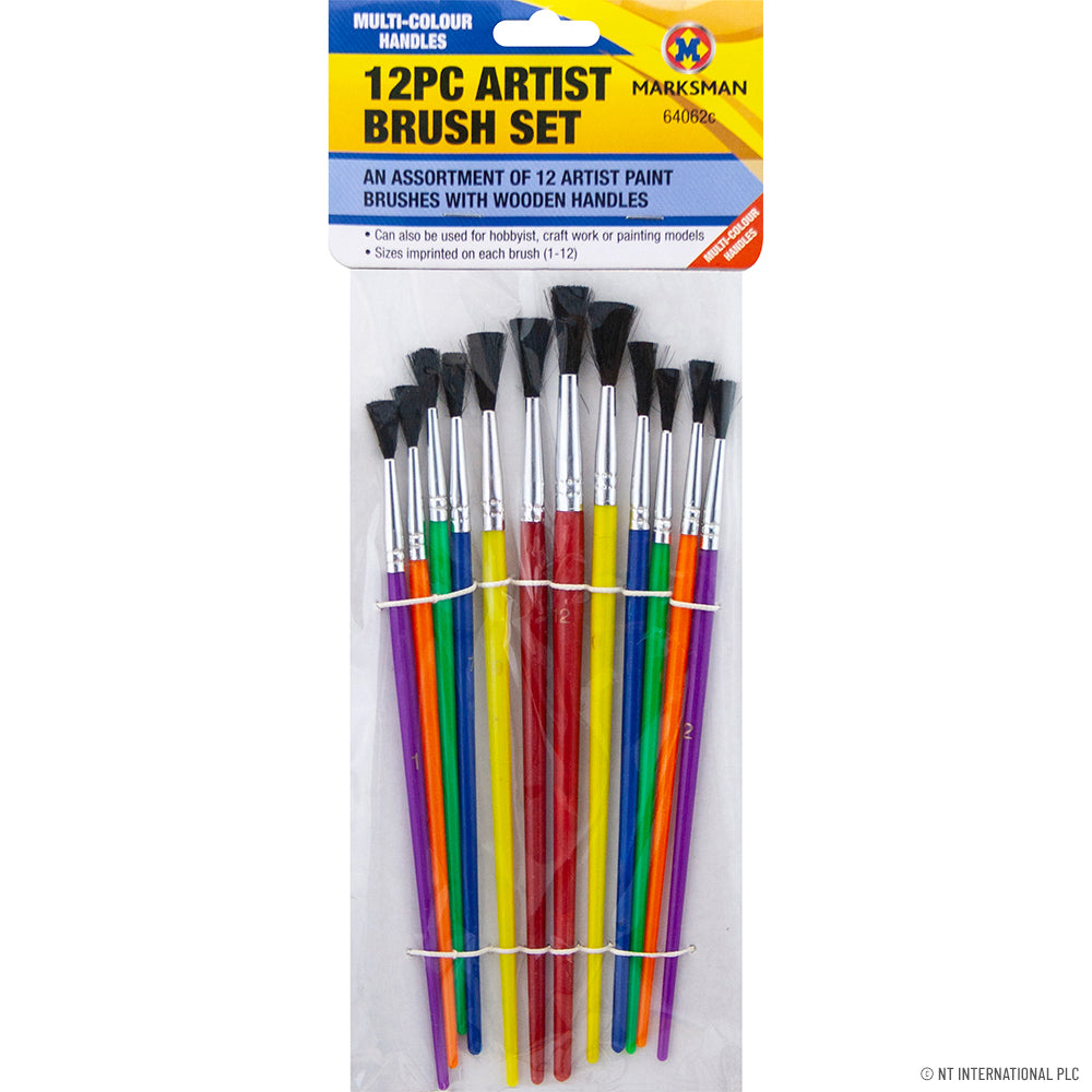 Peak Kit 12pc Artist Brush Set - Asst Handles - Peak Kit