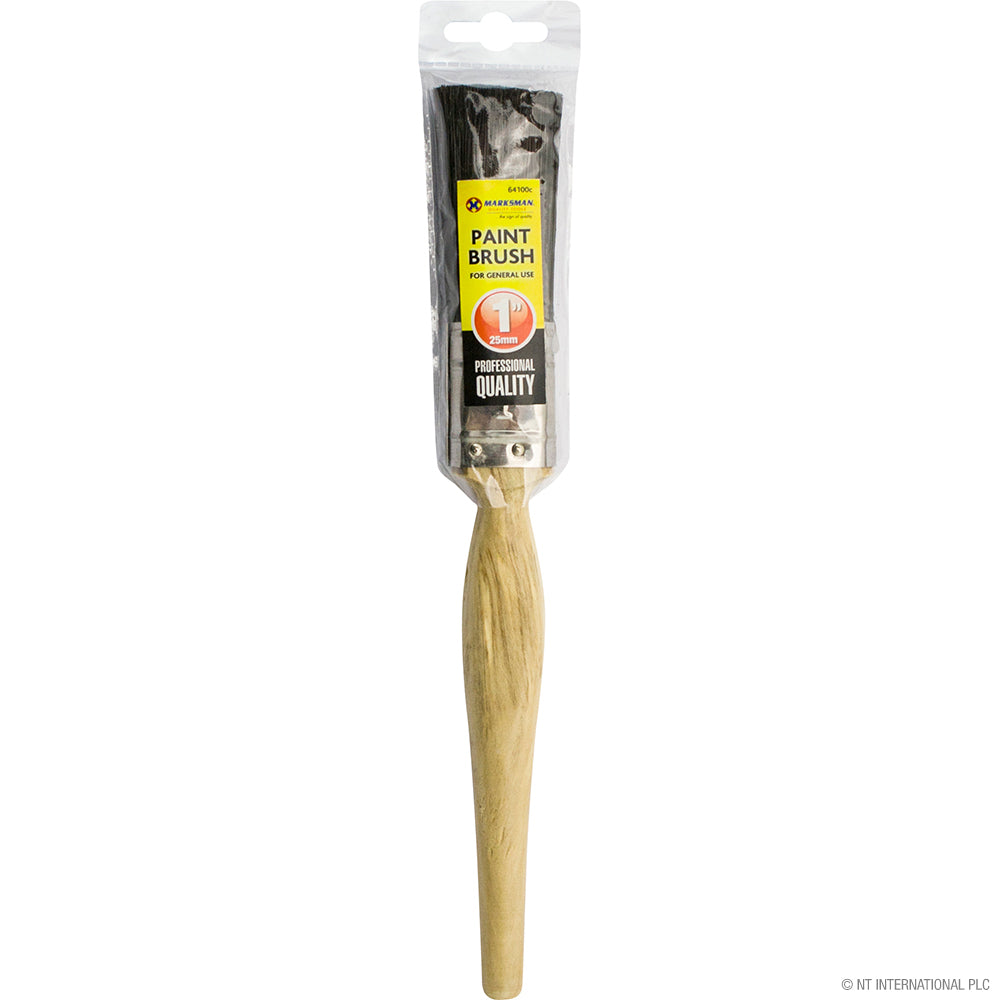1" Paint Brush - 25mm - Wooden handle