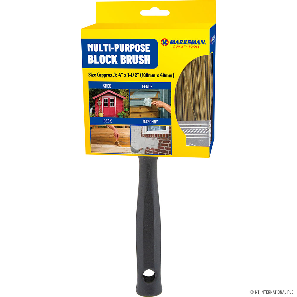 4" Multi Purpose Block Shed / Fence Brush