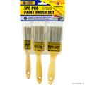 3pc Pro Paint Brush Set - Gold