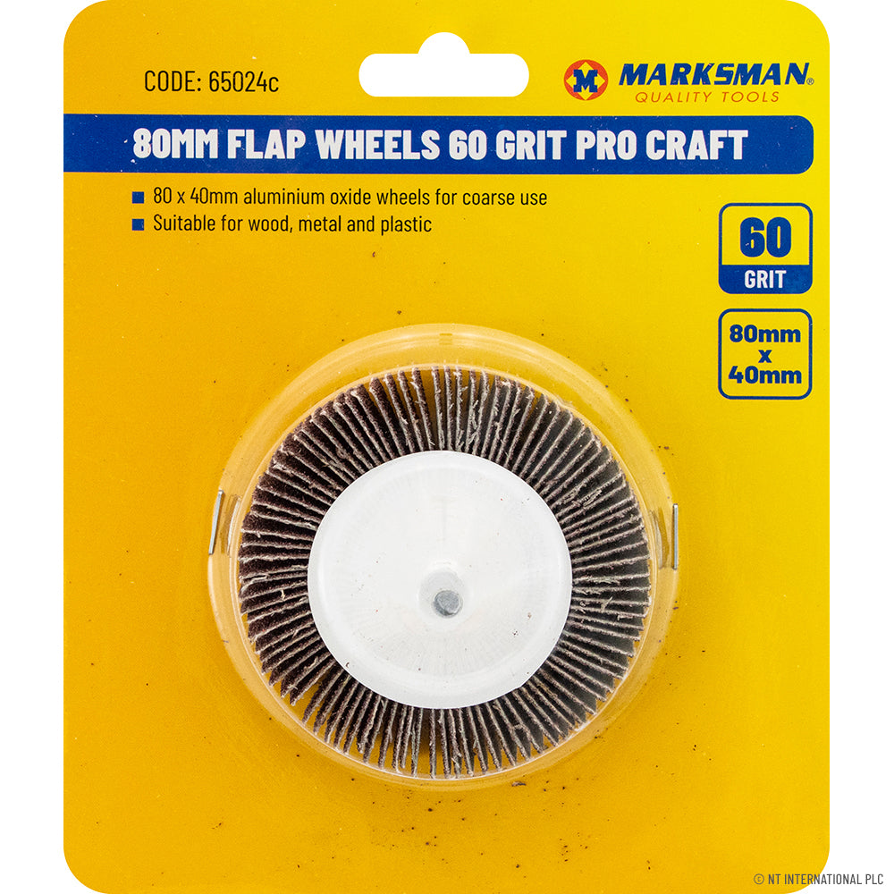 50mm Flap Wheels 60 Grit Pro Craft