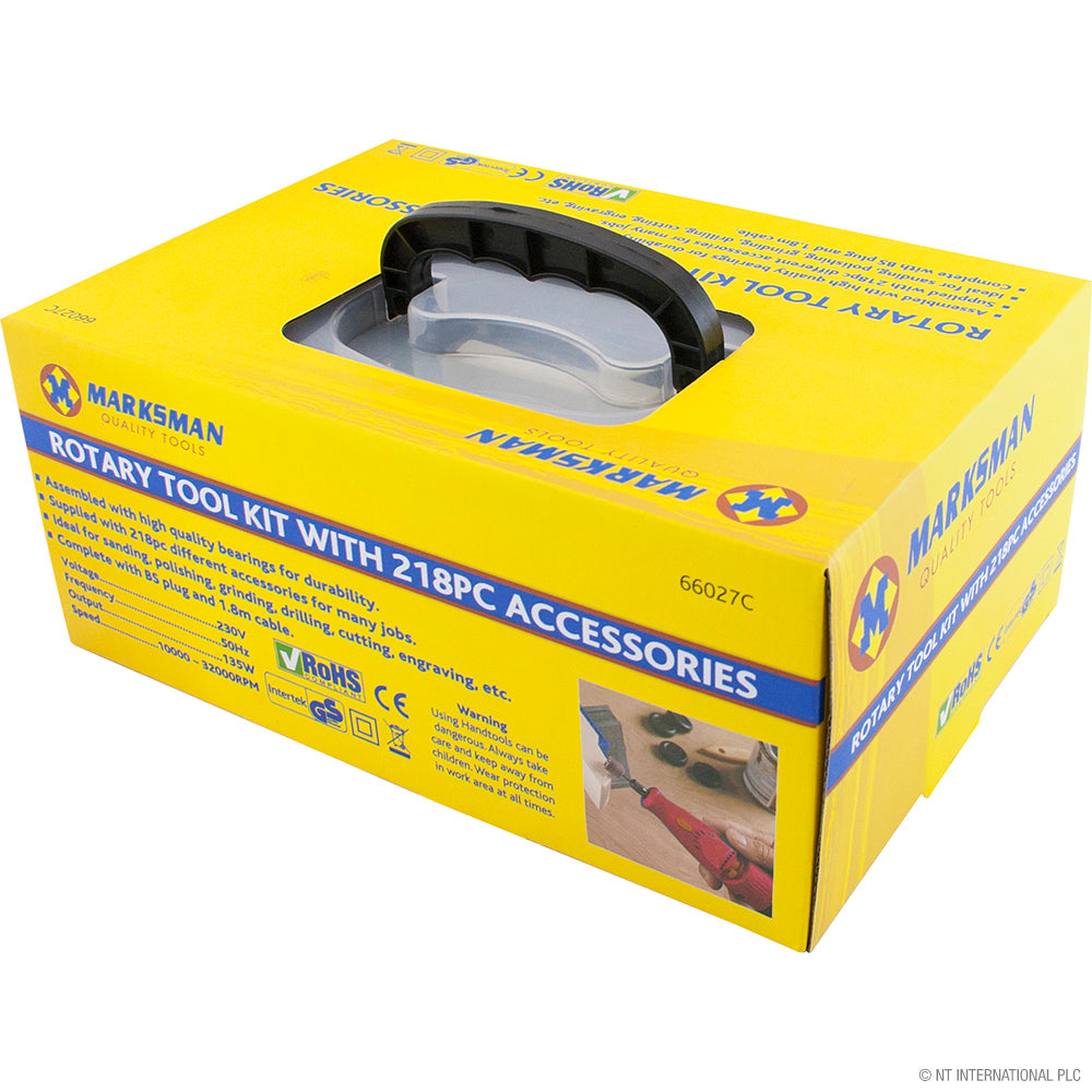 Rotary Tool Kit - 218pc Accessories
