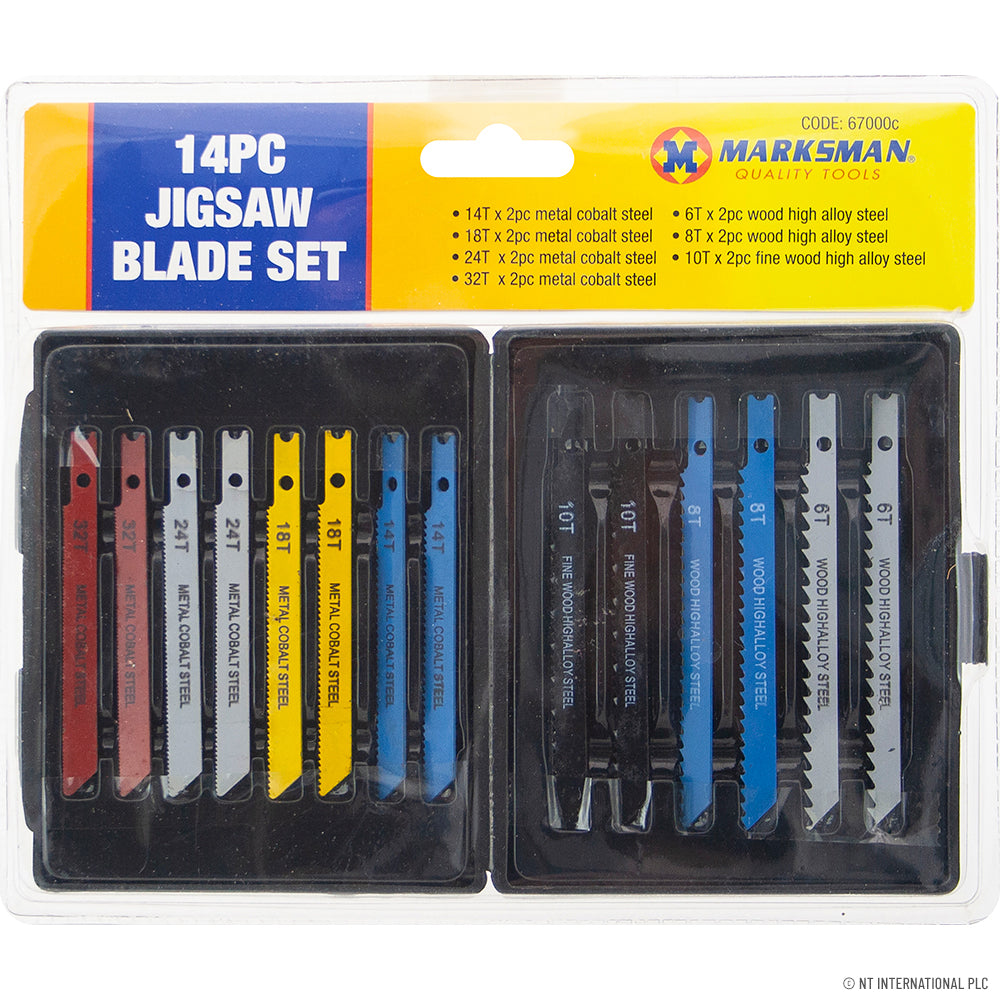 Peak Kit 14pc Jigsaw Blade Set - Black Case - Peak Kit