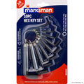 10pc Hex Key Set - Metric