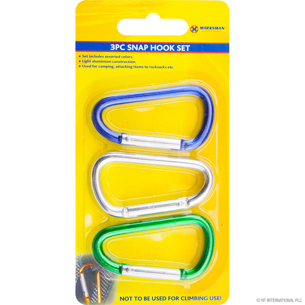 Peak Kit 3pc Snap Hook Set On Card - Peak Kit
