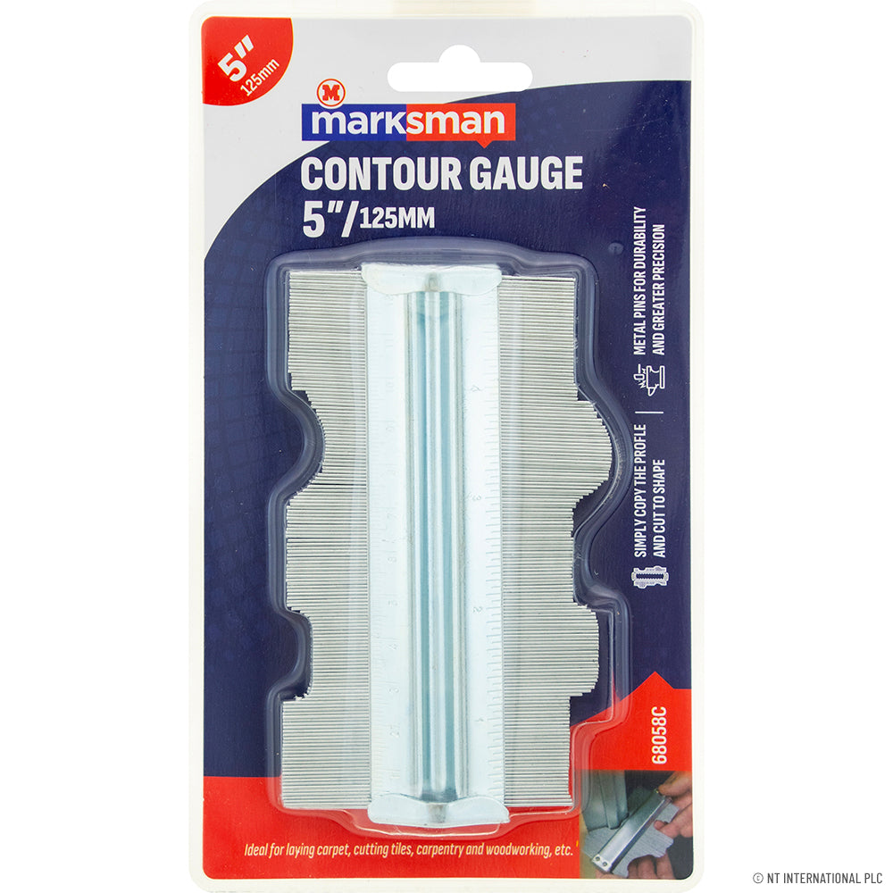 5"/125mm Metal Contour Gauge