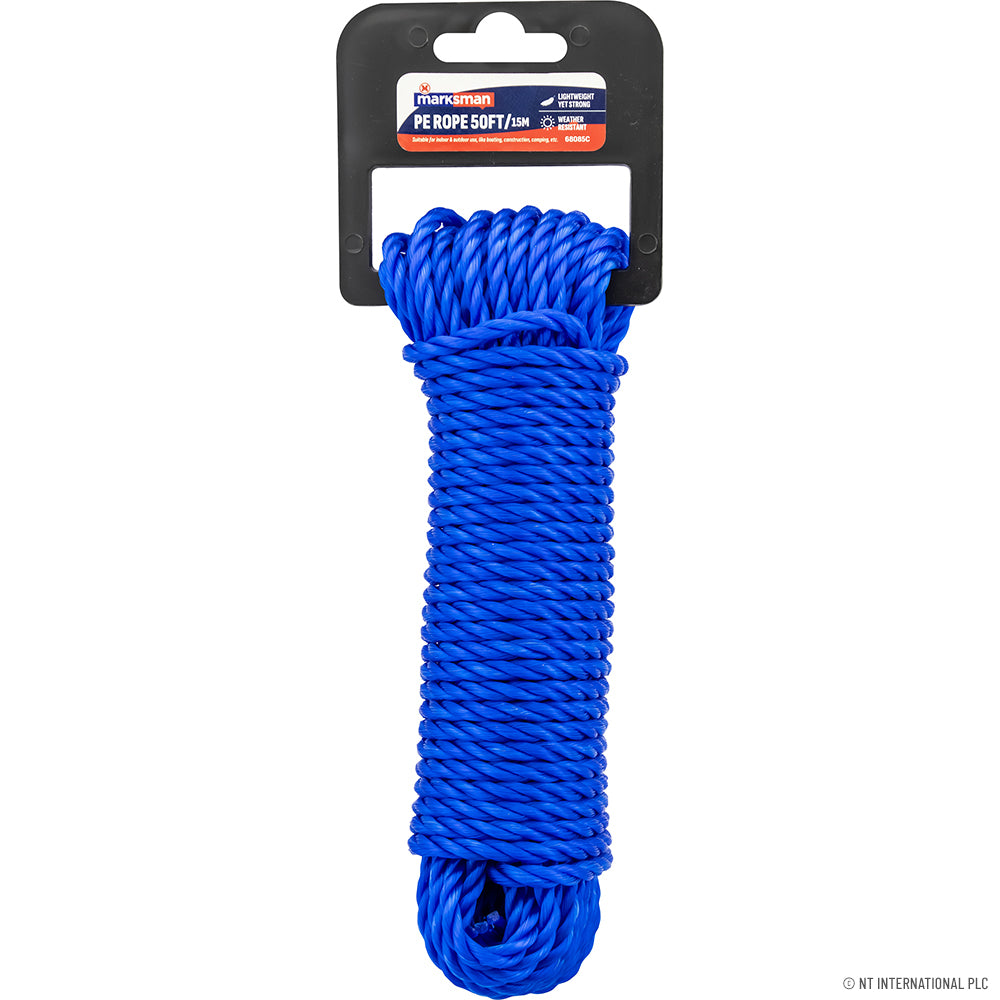 1/4" Soft PE Rope - 50ft/15m