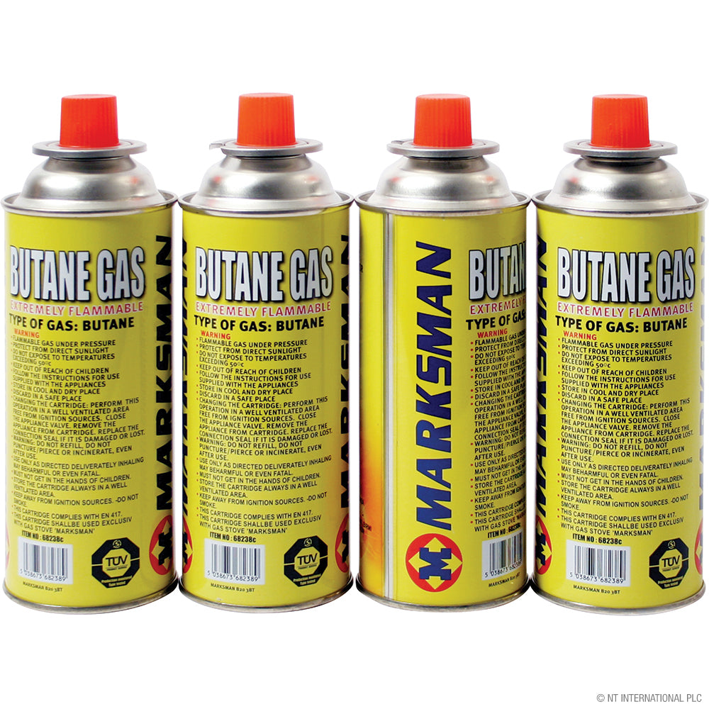 4pc Butane Gas 227g - Marksman Brand