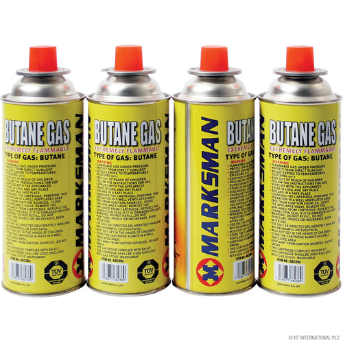 4pc Butane Gas 227g - Marksman Brand