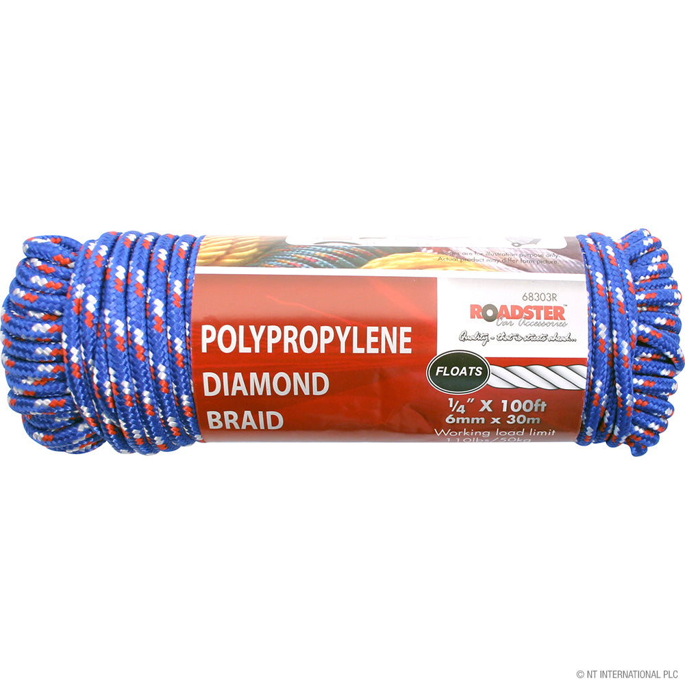 1/4" x 100ft M/P Utility Poly Rope - 30m