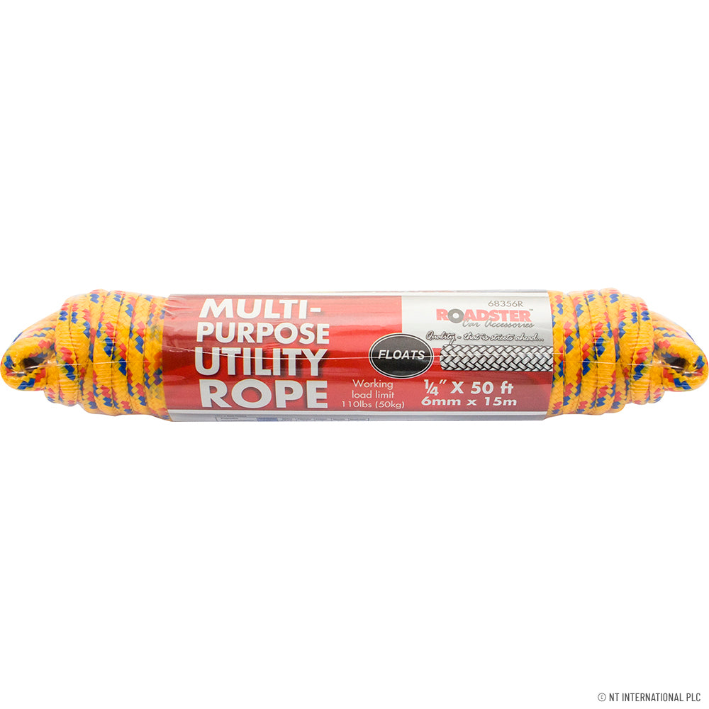 1/4" x 50ft M/P Utility Poly Rope - 15m