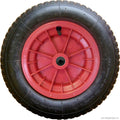 14"/ 35cm Wheel Barrow Tyre - Black / Red