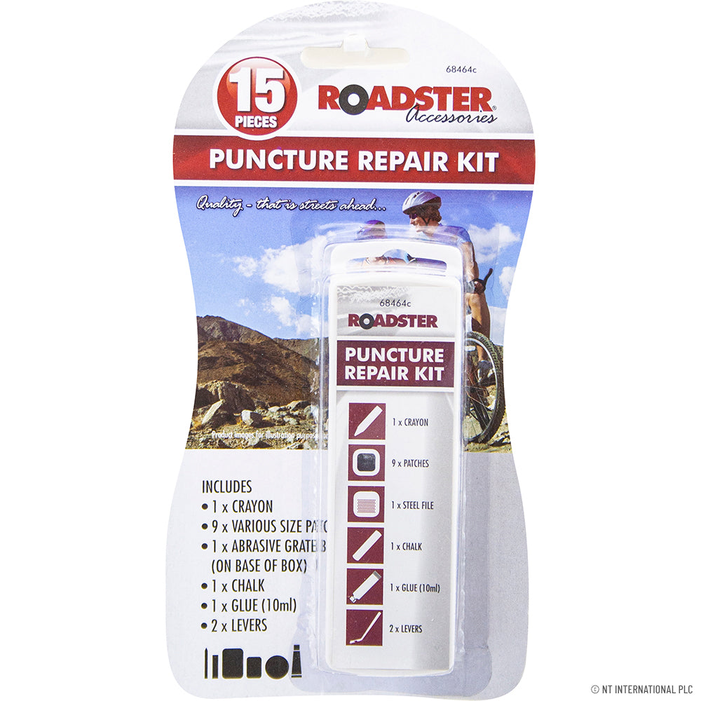 15pc Cycle Bike Puncture Repair Kit