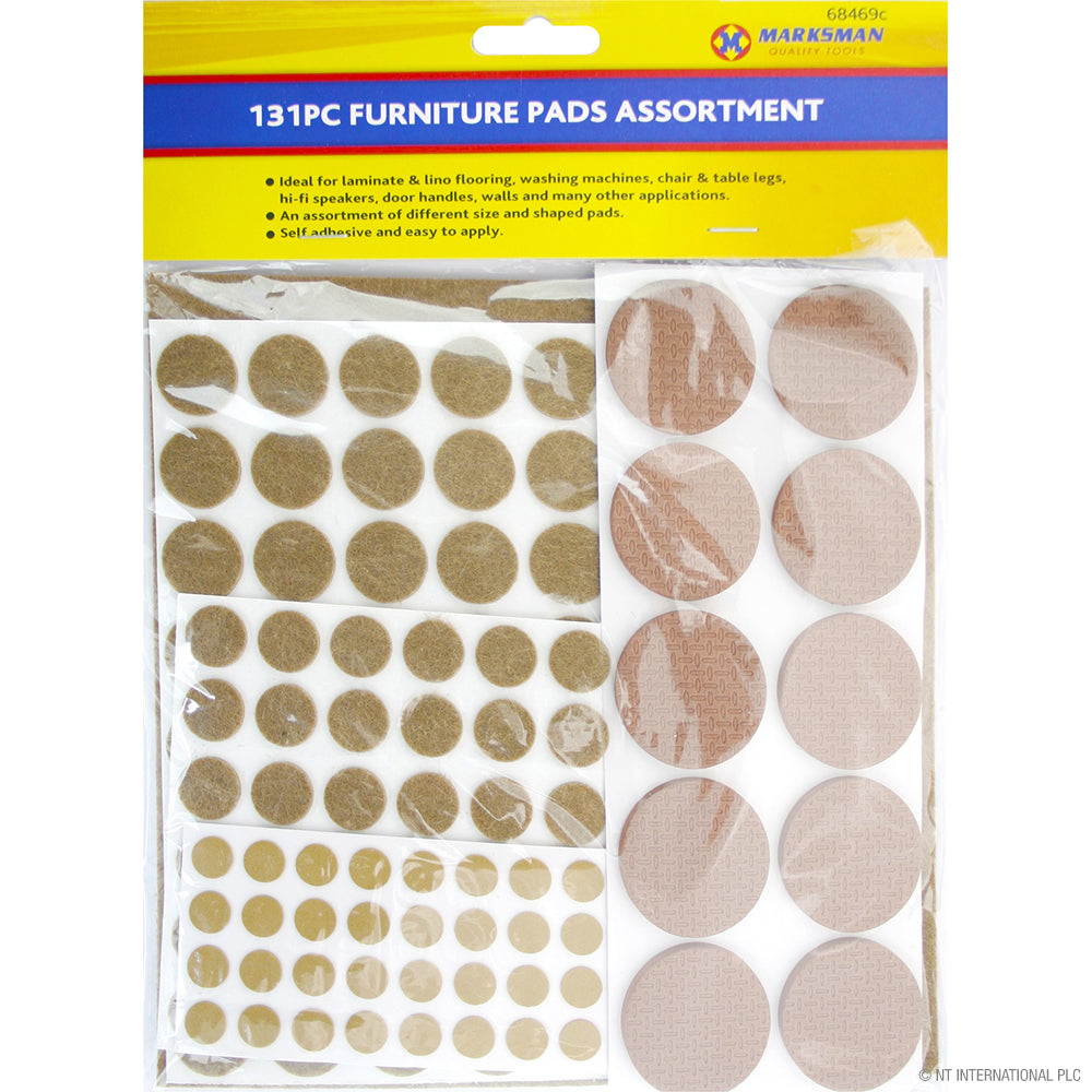 Peak Kit 131pc Furniture Pads Assortment - Brown - Peak Kit