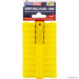 Peak Kit 100pc 6mm Wall Plugs - Red - Peak Kit