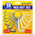 14pc Hex Keys - 7pc AF & 7pc Metric