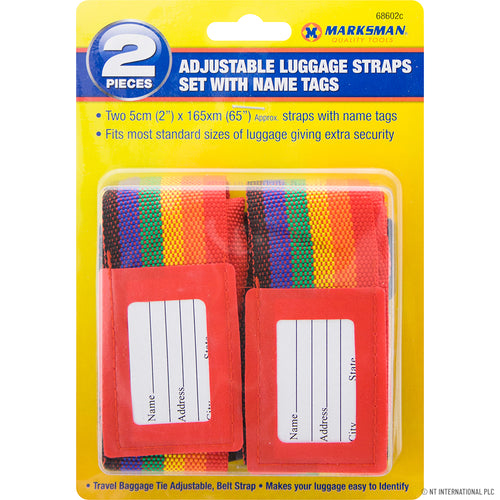 Peak Kit 2pc Adjustable Luggage Strap - Name Tags - Peak Kit