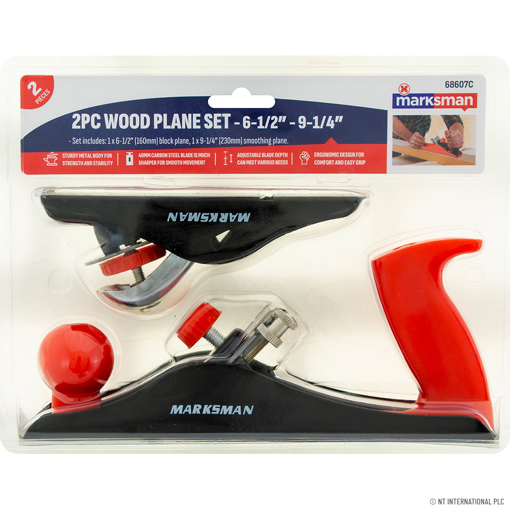 2pc Wood Plane Set - 6.5