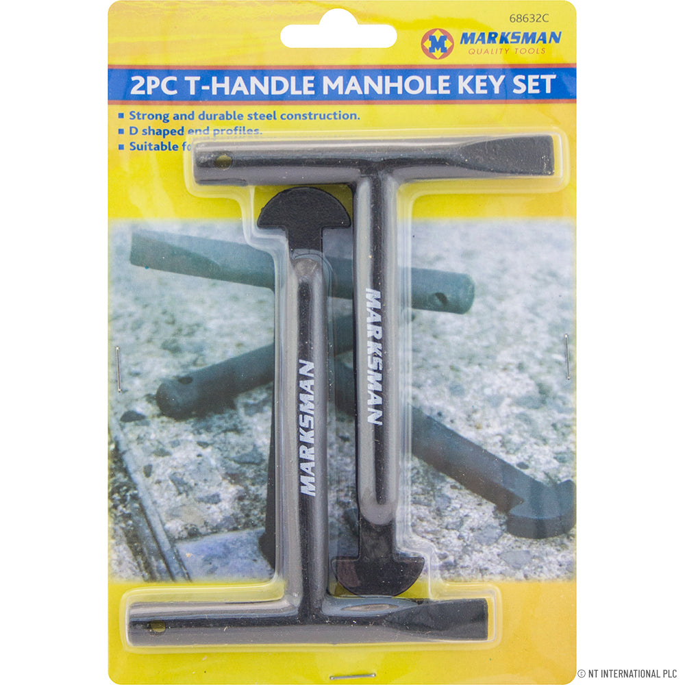 Peak Kit 2pc T-Handle Manhole Key Set - Peak Kit