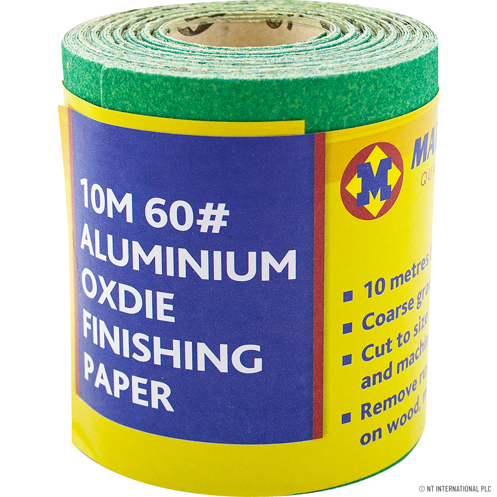 10m Aluminium Oxide Finishing Paper - 60