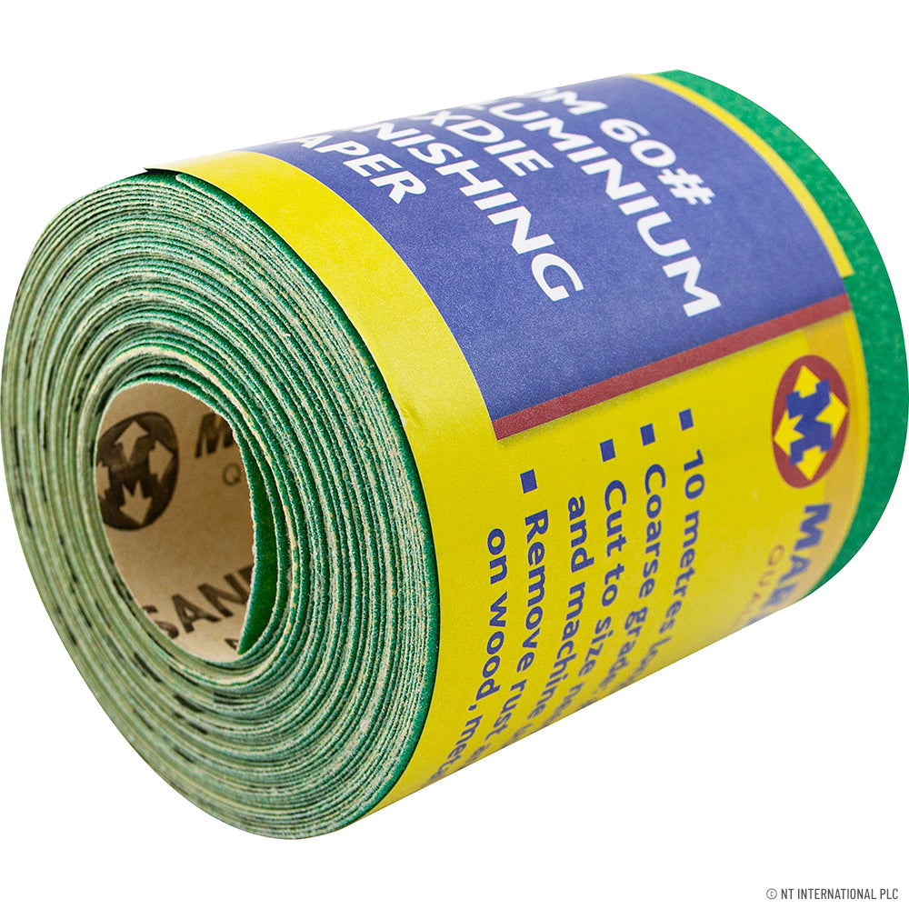10m Aluminium Oxide Finishing Paper - 60
