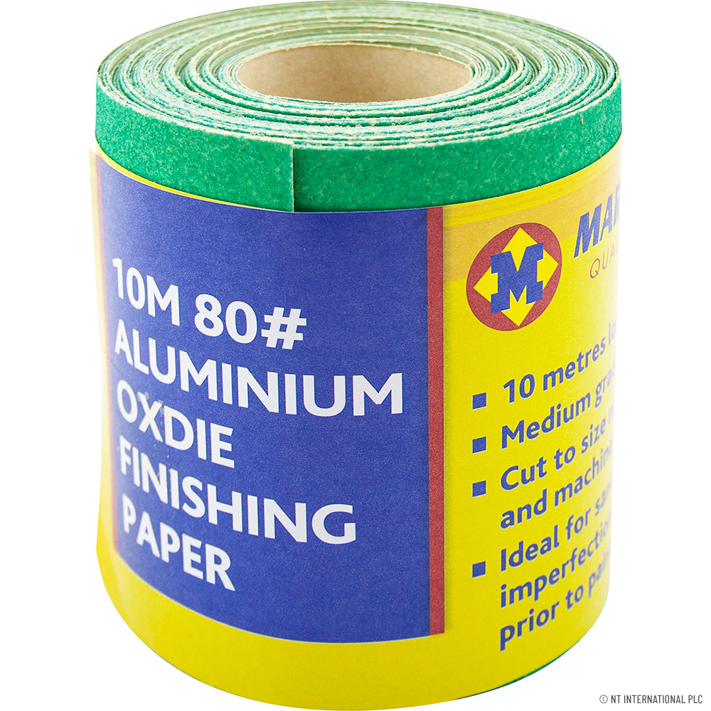 10m Aluminium Oxide Finishing Paper - 80