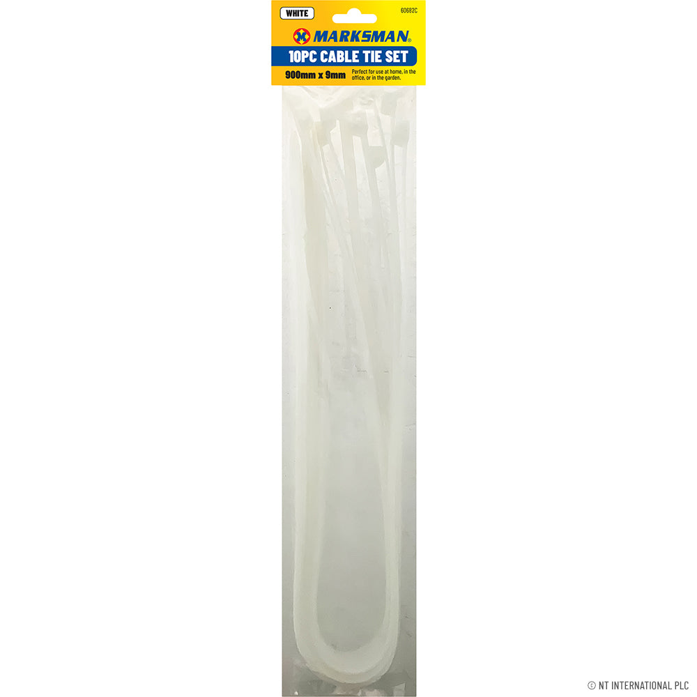Peak Kit 10pc Cable Tie Set White 900x9mm - Peak Kit