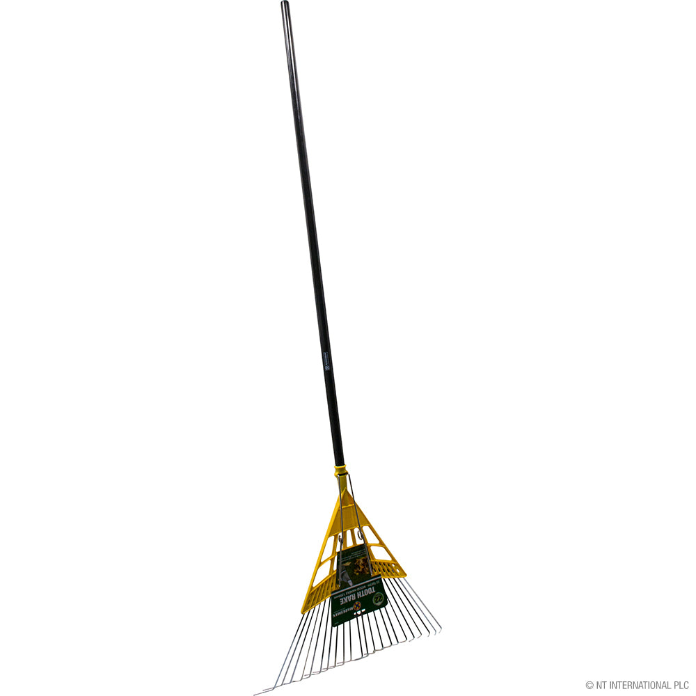 24 Tooth Rake with Handle - Steel Head