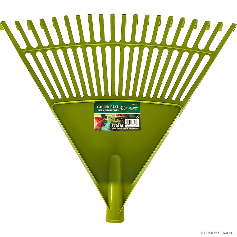 22 Tooth Rake with Handle - Green