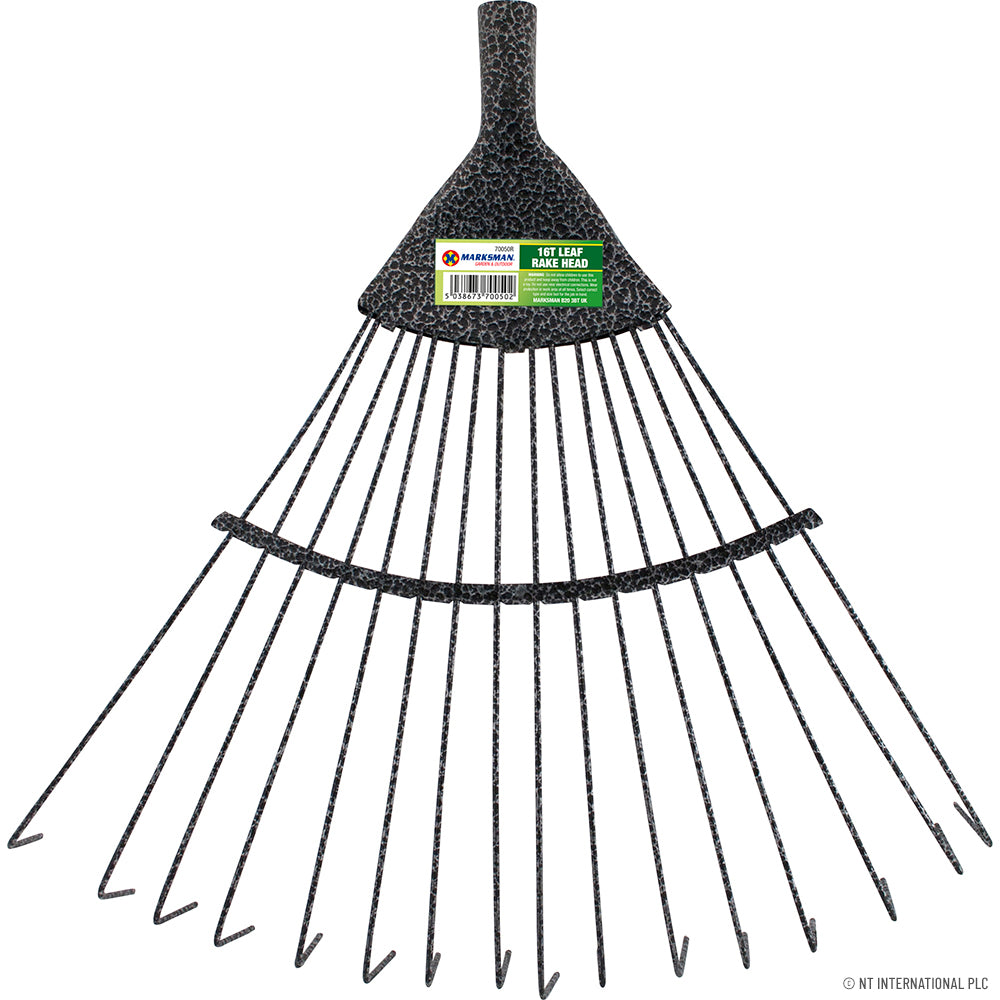 16 Tooth Lawn / Leaf Rake Head