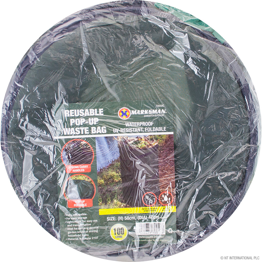 Peak Kit 100L Reusable Pop Up Waste Bag - 58 x 47cm - Peak Kit