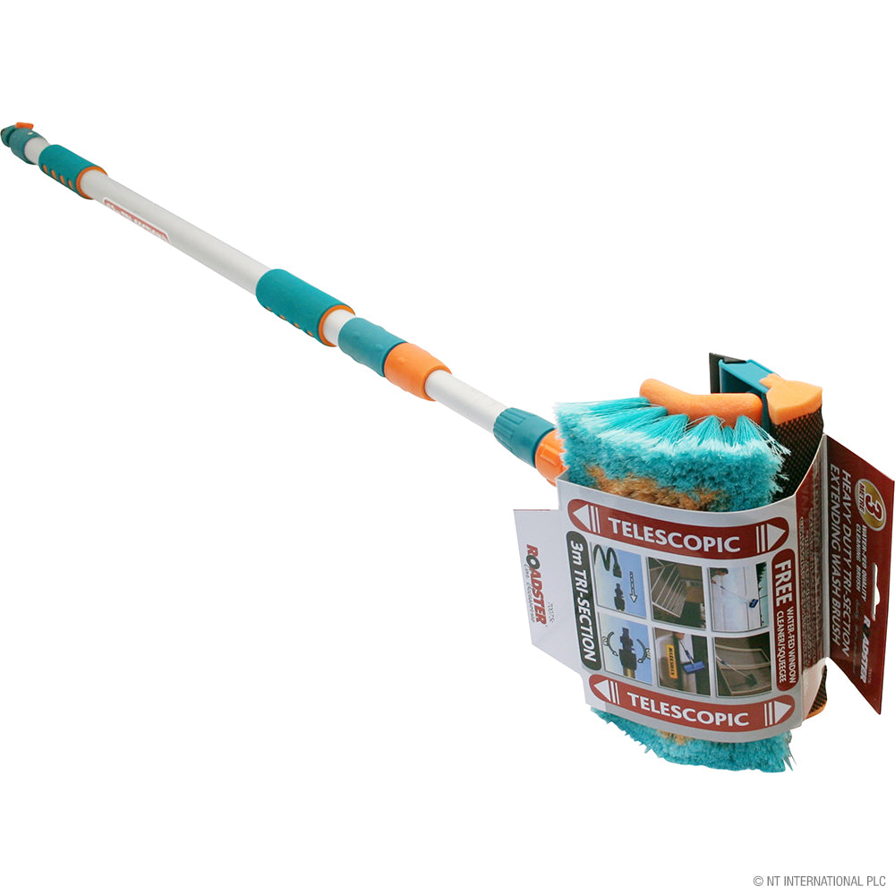 3m Ext. Car Wash Brush Telescopic W/Squeeze