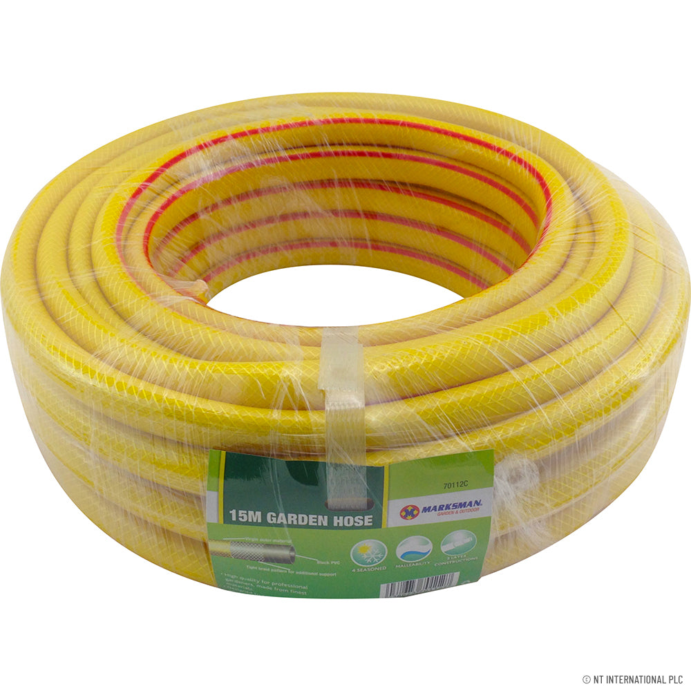 Peak Kit 15m Garden Hose Pipe - Yellow HD - 1/2 - Peak Kit