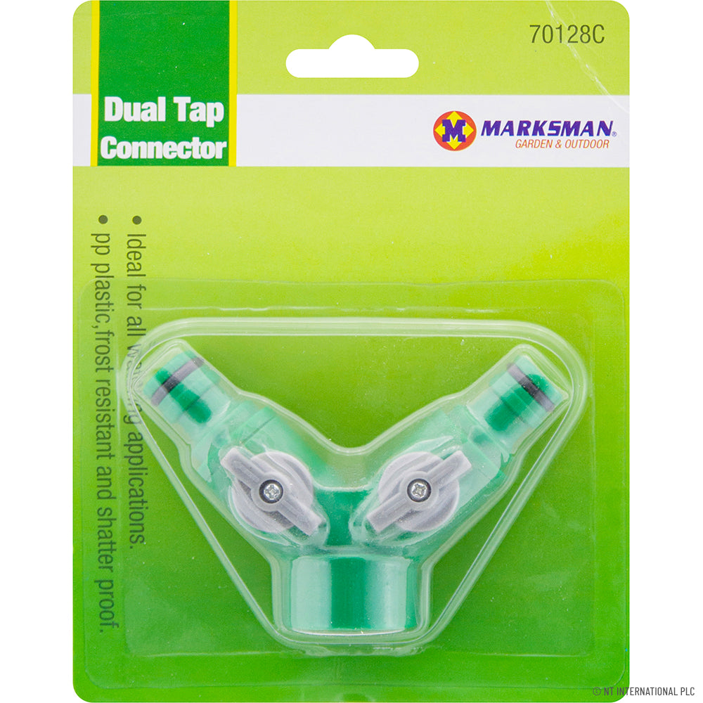 Peak Kit Dual (2 Way) Tap Connector - Hose Pipe Fittin - Peak Kit