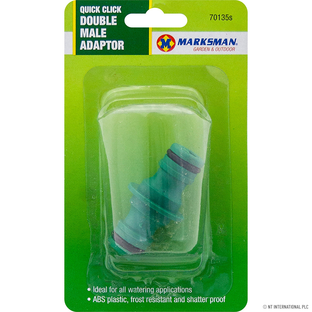 Peak Kit Quick Click Double Male Adaptor - Hose Pipe F - Peak Kit