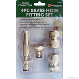 Peak Kit 4pc Brass Hose Pipe Fitting Set - Peak Kit