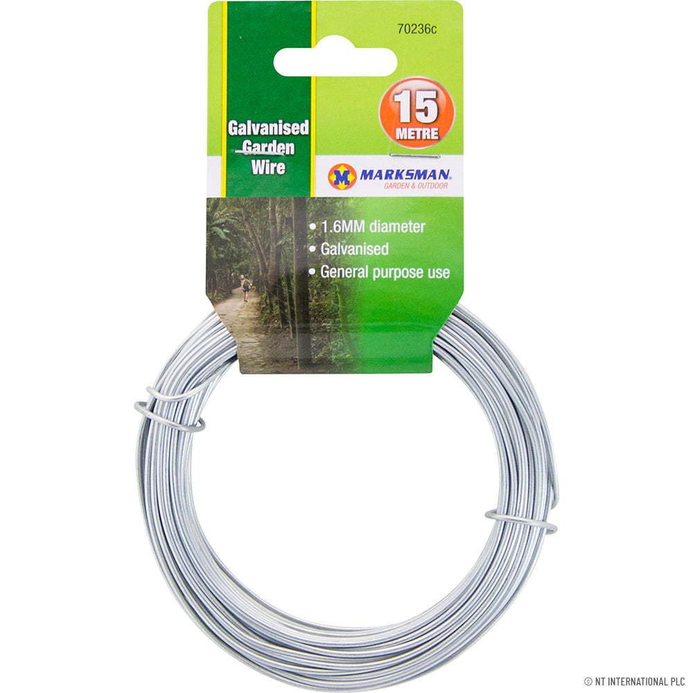 Peak Kit 1.6mm x 15m Galvanised Garden Wire - Peak Kit