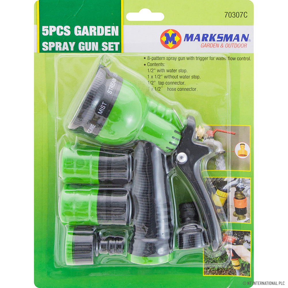 Peak Kit 5pc Spray Gun Set - 8 Dial / Function - Peak Kit