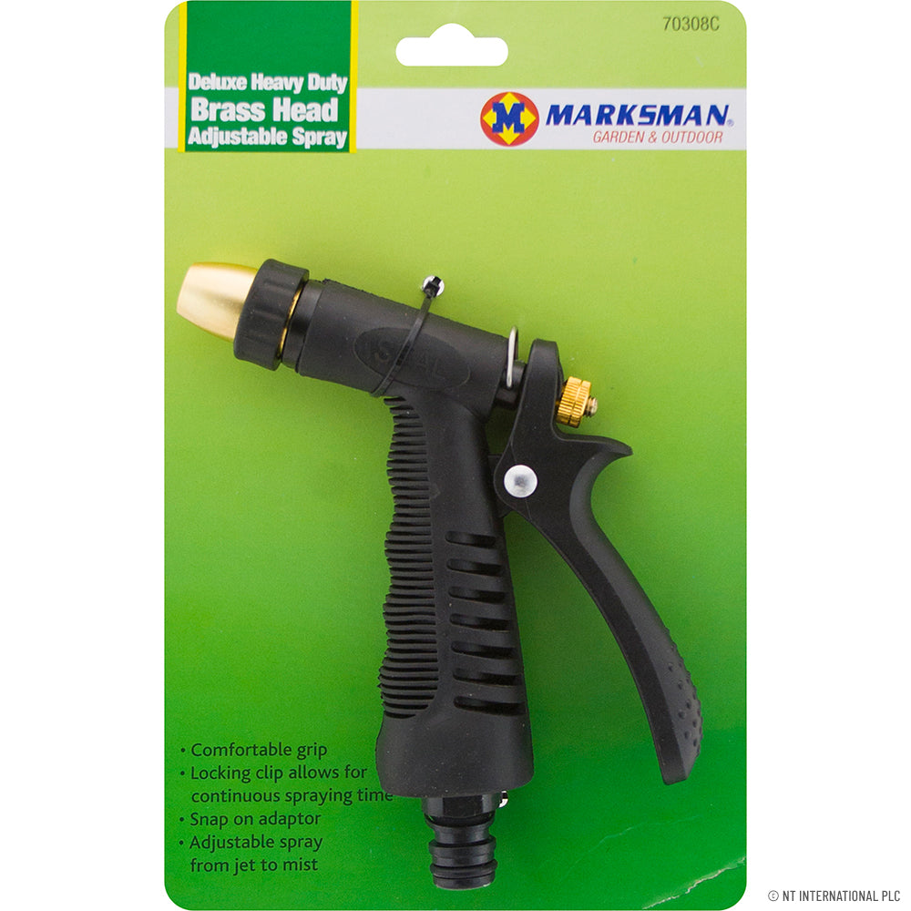 Peak Kit Deluxe Brass Head Adjustable Spray Gun - Blac - Peak Kit