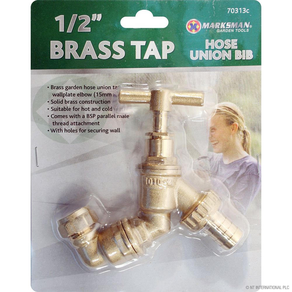 1/2" Brass Tap Hose Union BIB